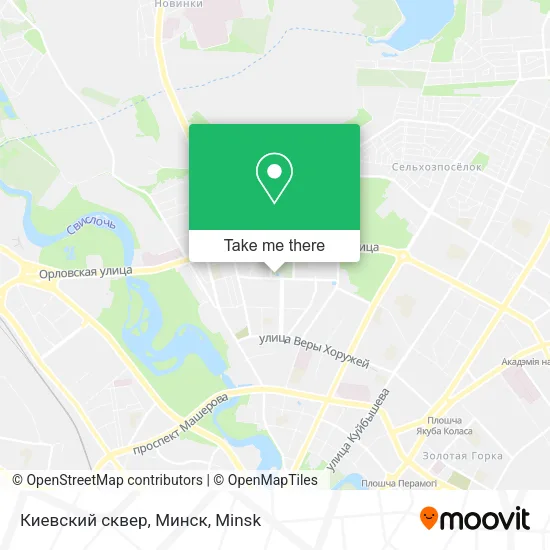 Киевский сквер, Минск map