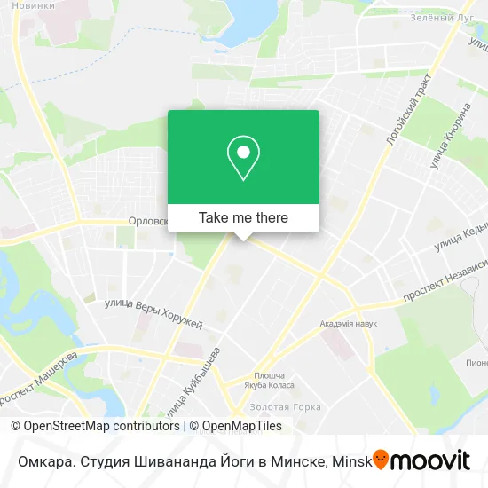 Омкара. Студия Шивананда Йоги в Минске map