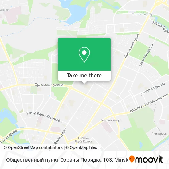 Общественный пункт Охраны Порядка 103 map