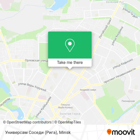 Универсам Соседи (Рига) map