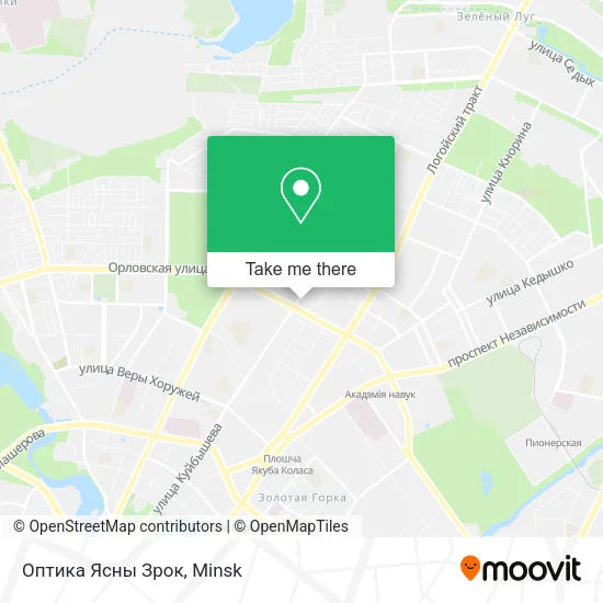 Оптика Ясны Зрок map