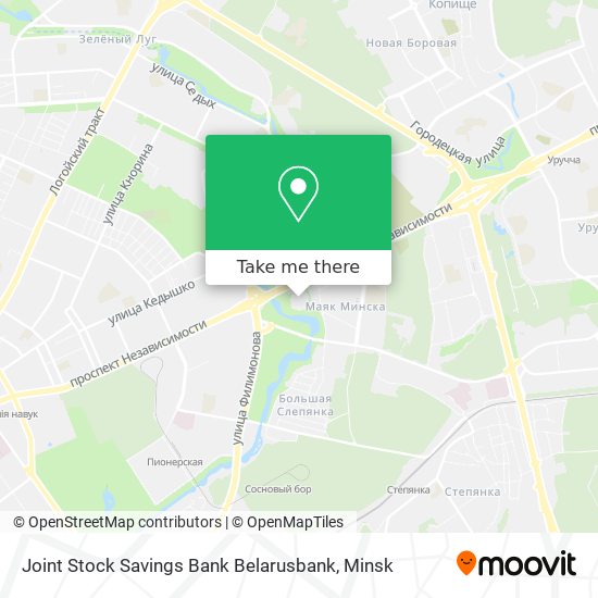 Joint Stock Savings Bank Belarusbank map