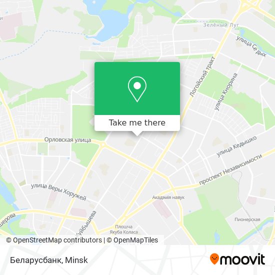 Беларусбанк map