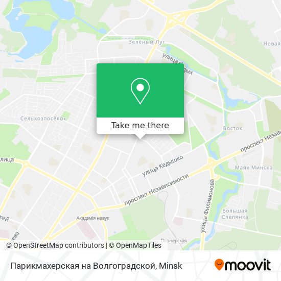 Парикмахерская на Волгоградской map