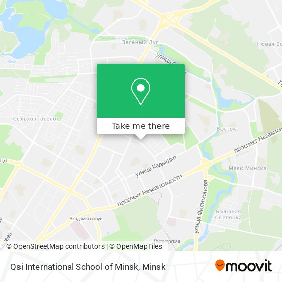 Qsi International School of Minsk map