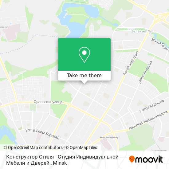 Конструктор Стиля - Студия Индивидуальной Мебели и Дверей. map