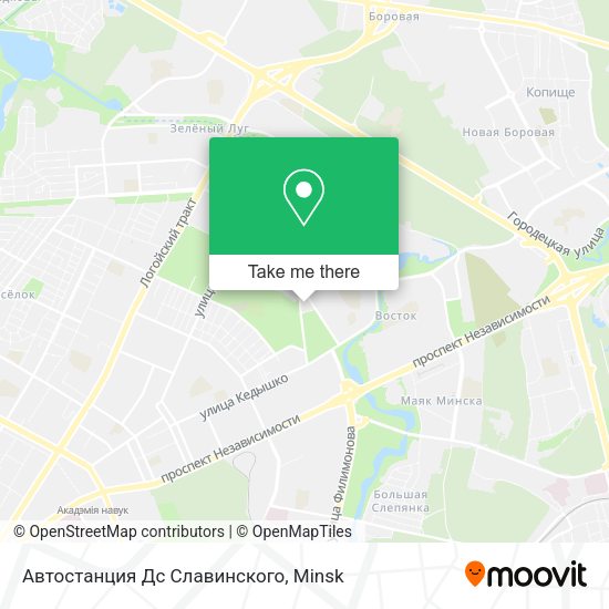 Автостанция Дс Славинского map