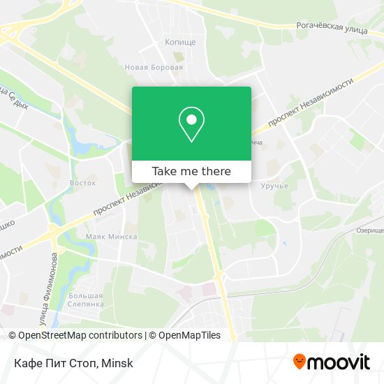 Кафе Пит Стоп map