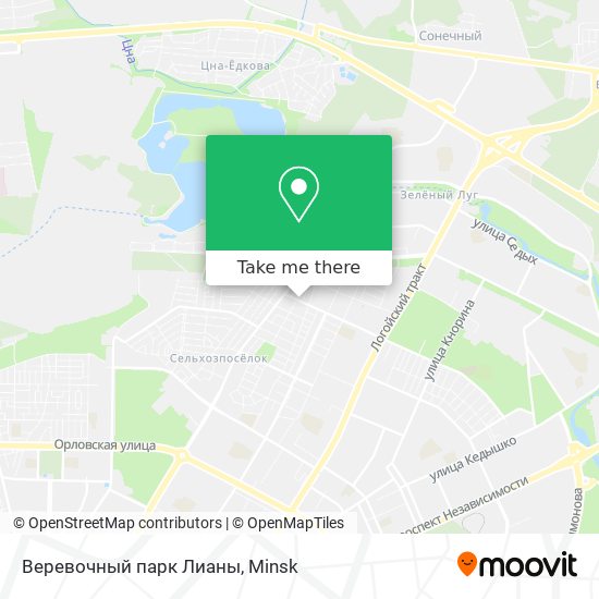 Веревочный парк Лианы map