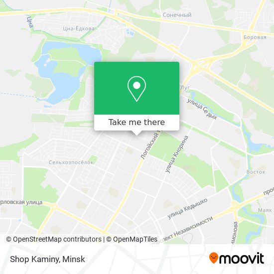 Shop Kaminy map