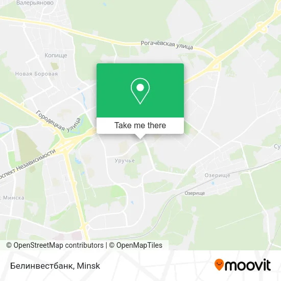 Белинвестбанк map
