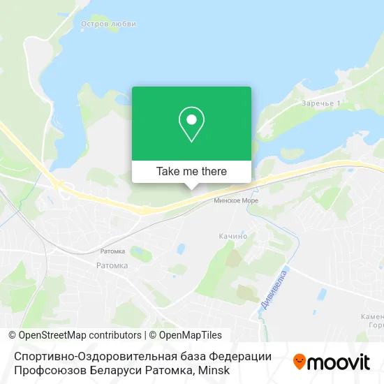 Спортивно-Оздоровительная база Федерации Профсоюзов Беларуси Ратомка map