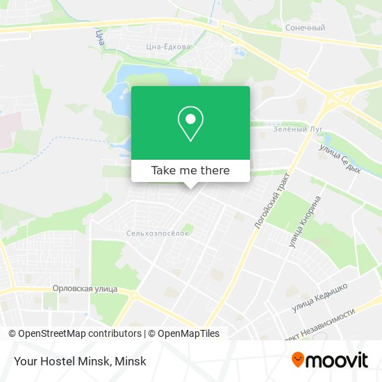 Your Hostel Minsk map