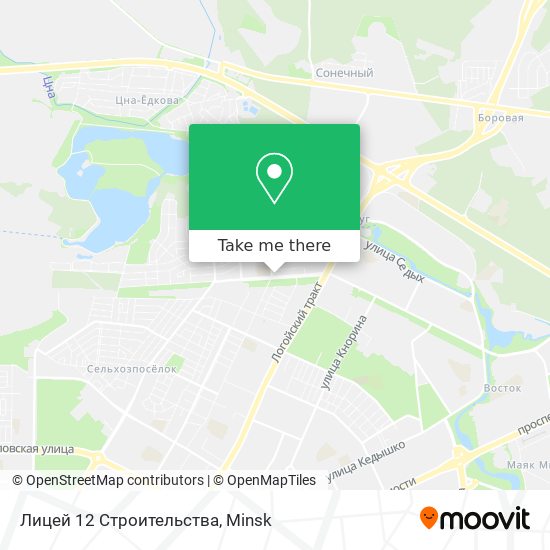 Лицей 12 Строительства map