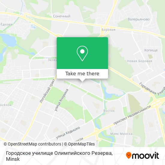 Городское училище Олимпийского Резерва map