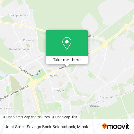 Joint Stock Savings Bank Belarusbank map