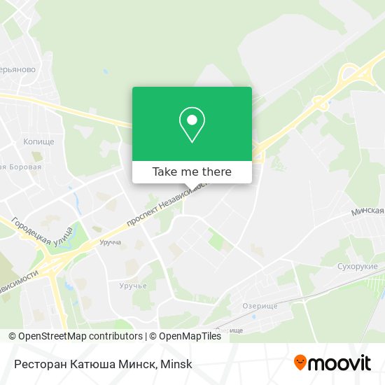 Ресторан Катюша Минск map