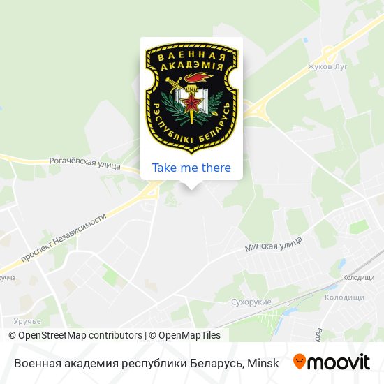 Военная академия республики Беларусь map