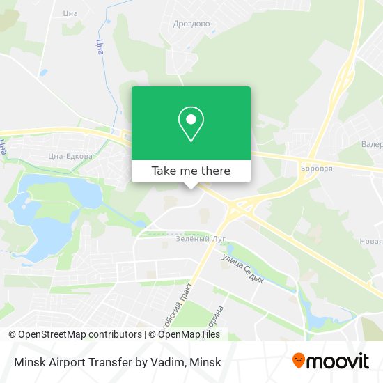 Minsk Airport Transfer by Vadim map