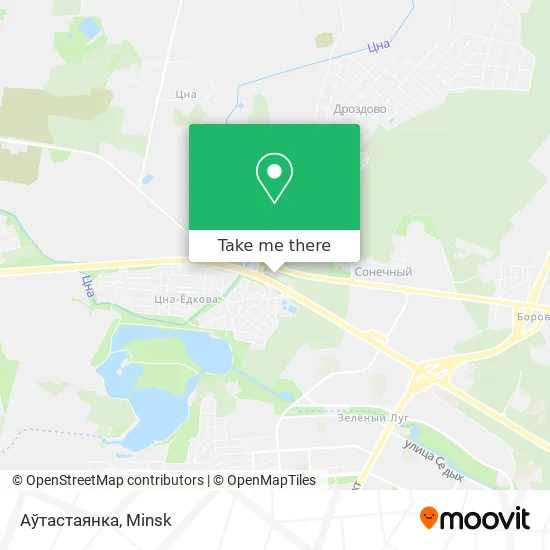Аўтастаянка map