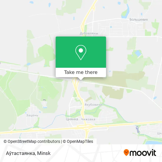 Аўтастаянка map