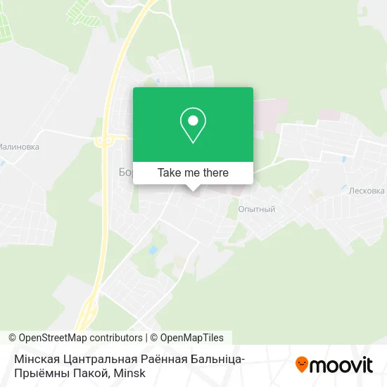 Мінская Цантральная Раённая Бальніца-Прыёмны Пакой map