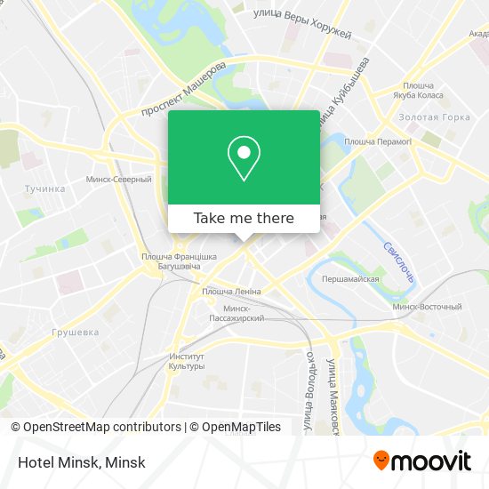 Hotel Minsk map