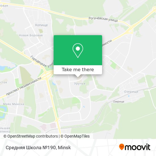 Средняя Школа №190 map