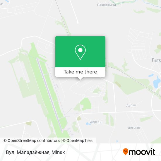 Вул. Маладзёжная map