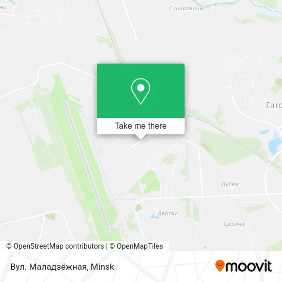 Вул. Маладзёжная map