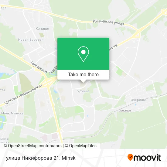 улица Никифорова 21 map