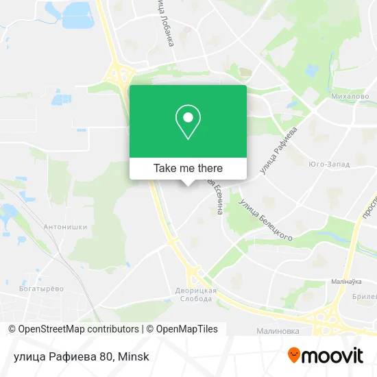 улица Рафиева 80 map