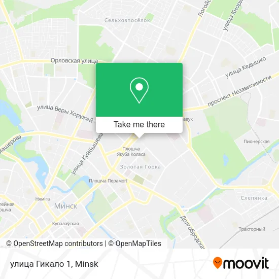 улица Гикало 1 map