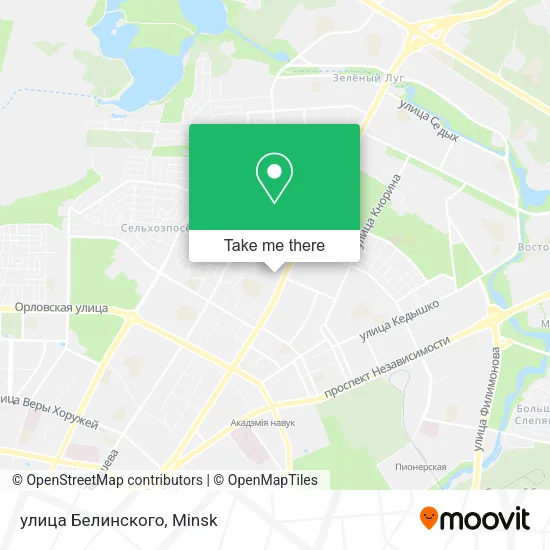улица Белинского map