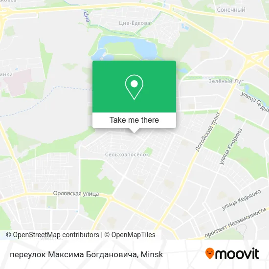 переулок Максима Богдановича map