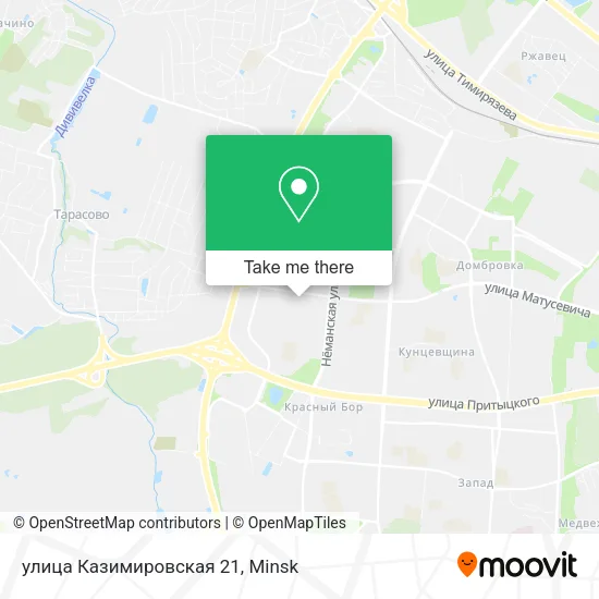 улица Казимировская 21 map