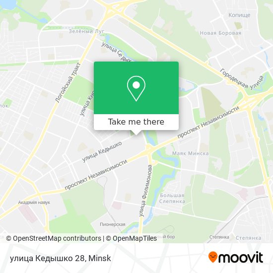 улица Кедышко 28 map