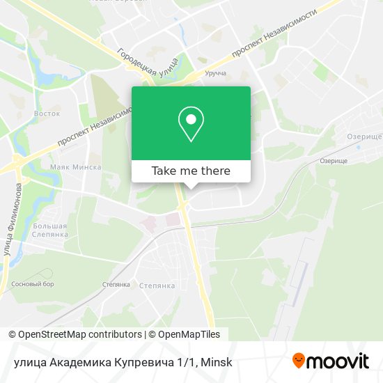 улица Академика Купревича 1/1 map