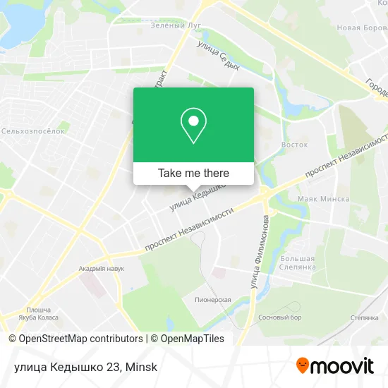 улица Кедышко 23 map