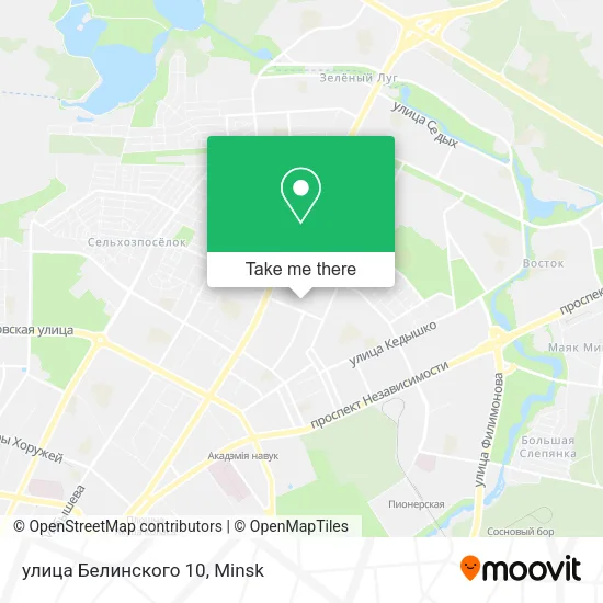 улица Белинского 10 map