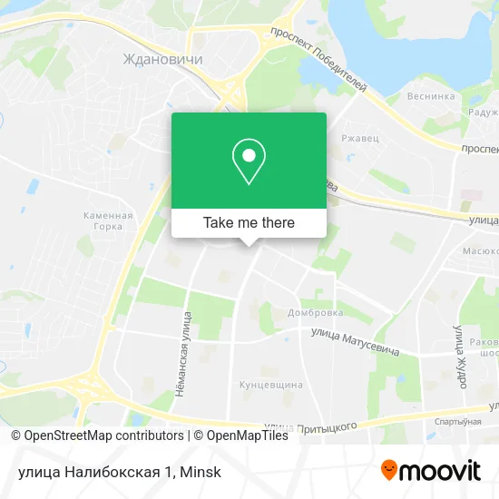 улица Налибокская 1 map