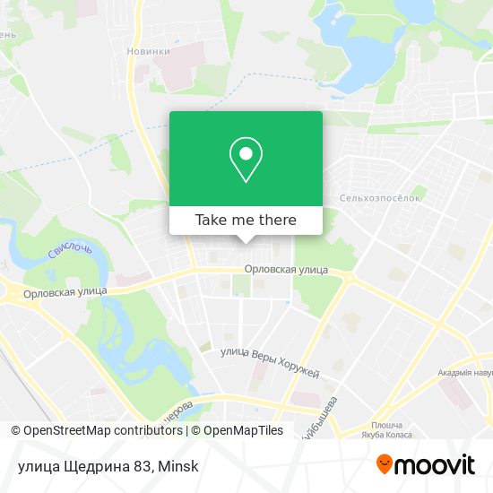 улица Щедрина 83 map