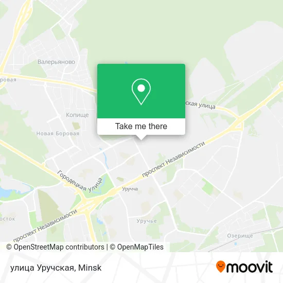 улица Уручская map