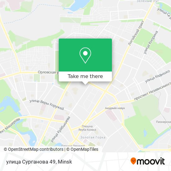улица Сурганова 49 map