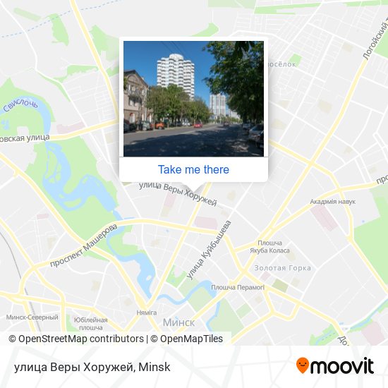 улица Веры Хоружей map