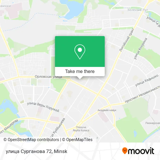 улица Сурганова 72 map