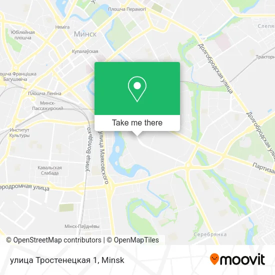 улица Тростенецкая 1 map