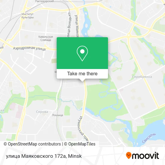 улица Маяковского 172а map