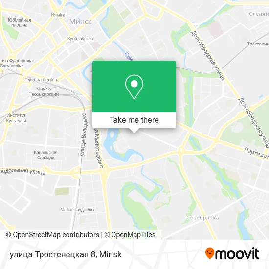 улица Тростенецкая 8 map