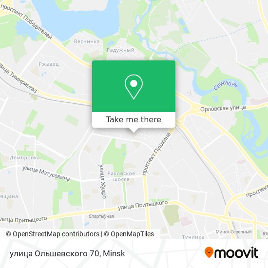 улица Ольшевского 70 map